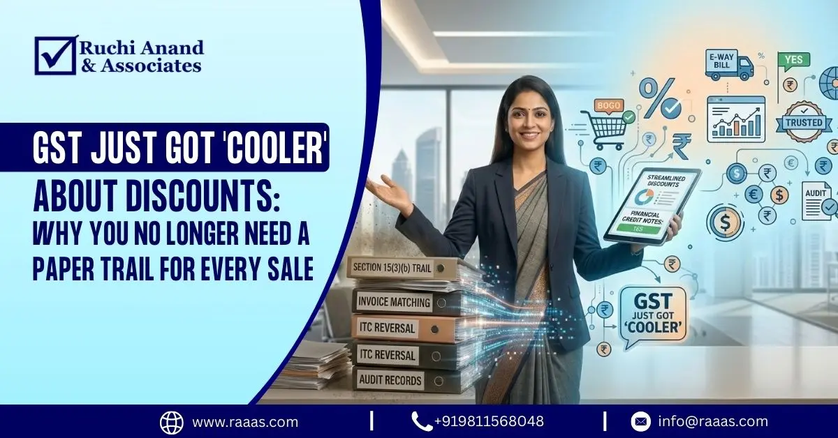 GST Just Got 'Cooler' About Discounts Why You No Longer Need a Paper Trail for Every Sale
