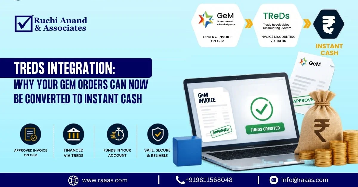 TReDS Integration Why Your GeM Orders Can Now Be Converted to Instant Cash