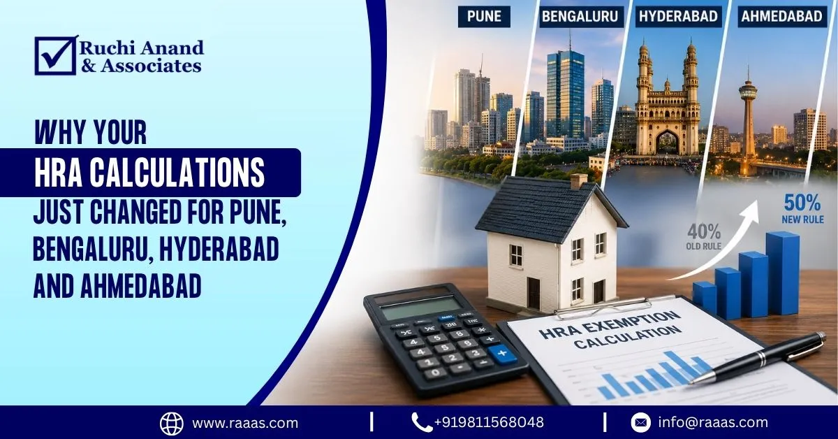Why Your HRA Calculations Just Changed for Pune, Bengaluru, Hyderabad and Ahmedabad